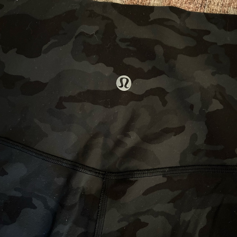 lululemon Green Camouflage Leggings